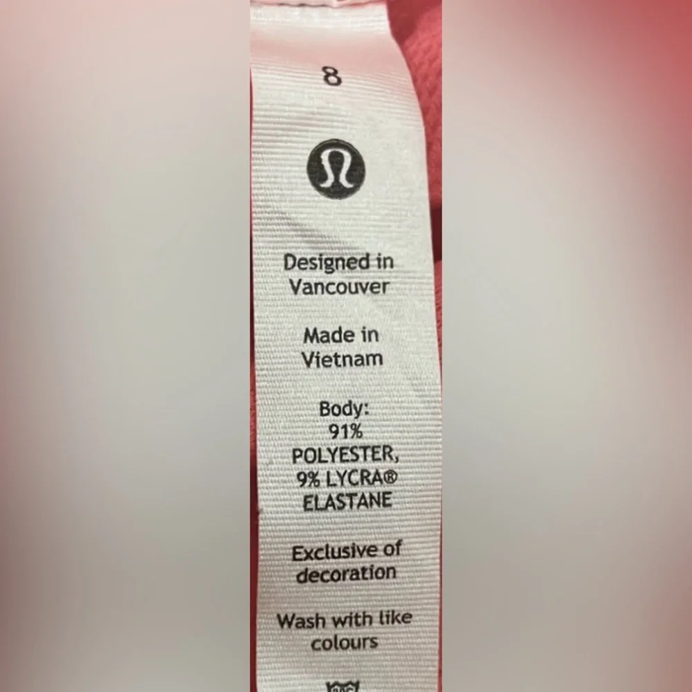 Lululemon sculpt tank top in Coral Pink color Size 8 - Picture 6 of 7